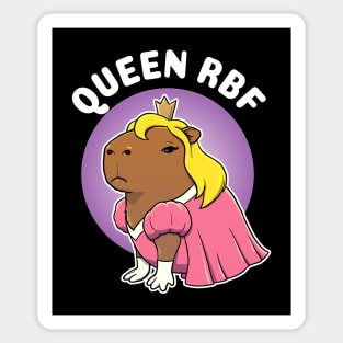 Queen RBF Capybara Princess Costume Sticker